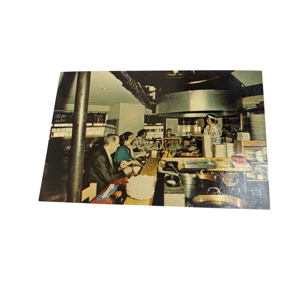 Vintage Soho Robata Japanese Restaurant NYC Postcard 143 Spring St New York City